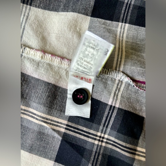 M&S Women 14 Uk Button Down Cover Up Blouson Striped Strap Sleeve Multi Color - Picture 8 of 8